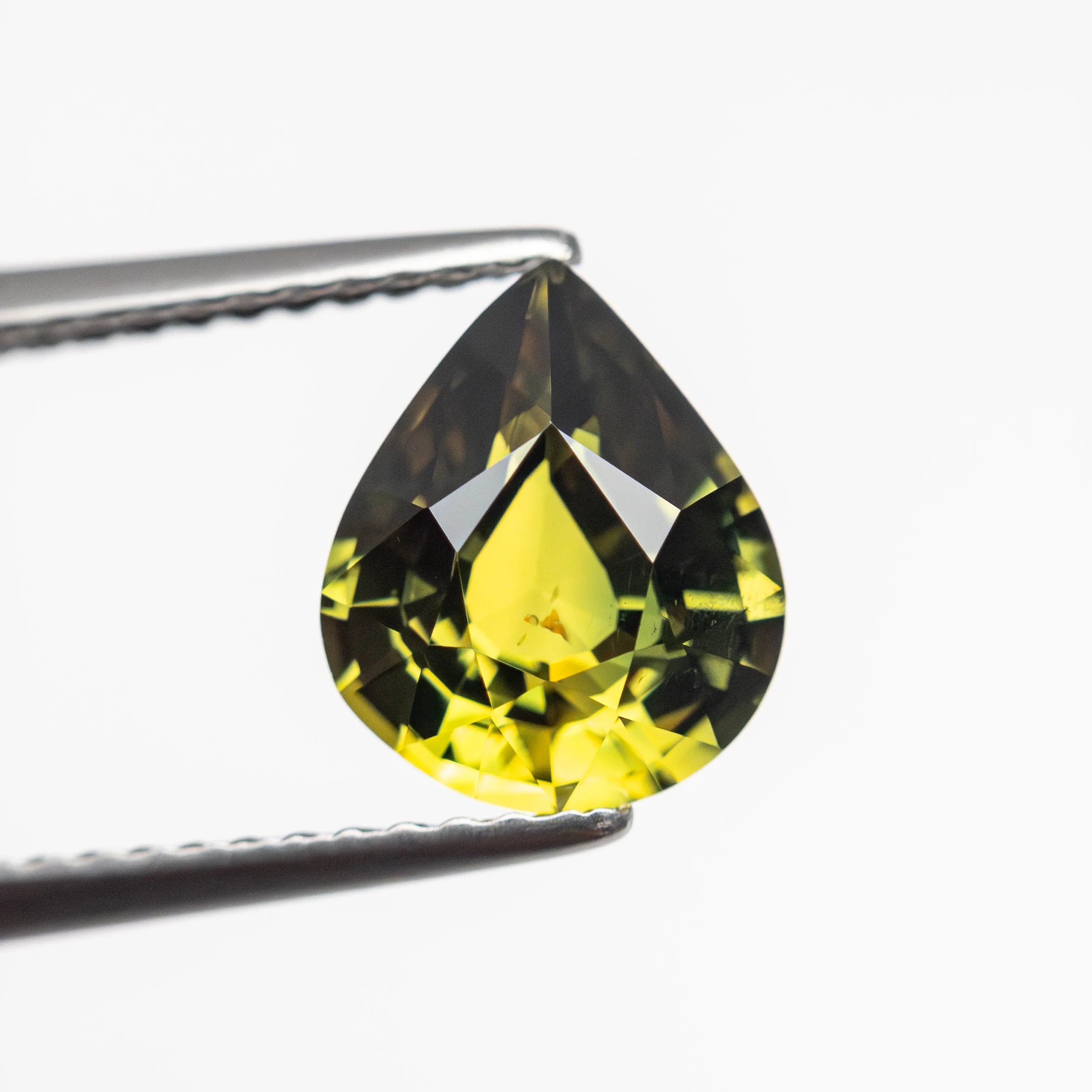 Parti Teal-Yellow Brilliant Sapphire - 2.10ct Pear