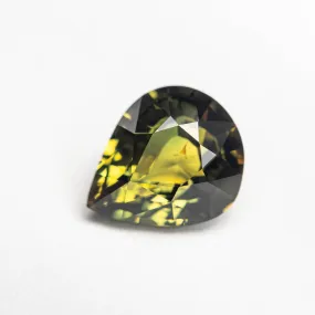 Parti Teal-Yellow Brilliant Sapphire - 2.10ct Pear