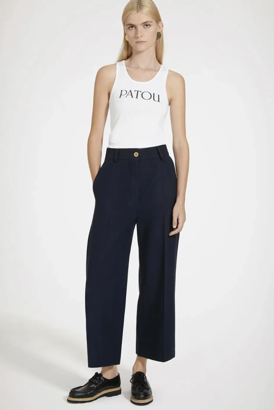 PATOU  |Cotton Logo Tanks & Camisoles