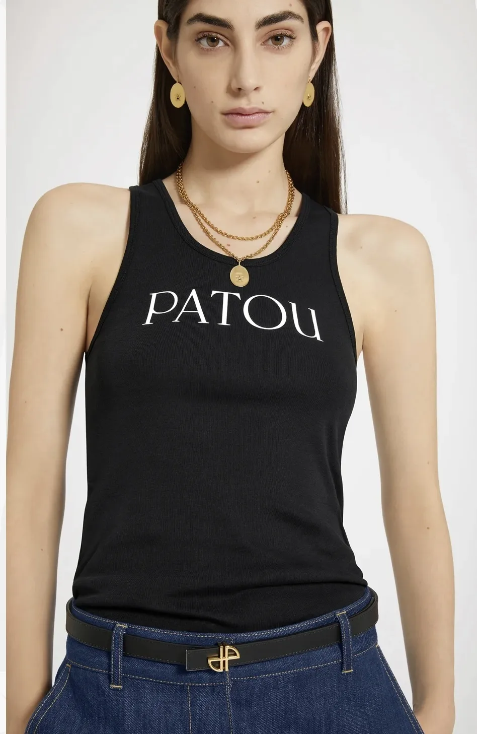 PATOU  |Cotton Logo Tanks & Camisoles