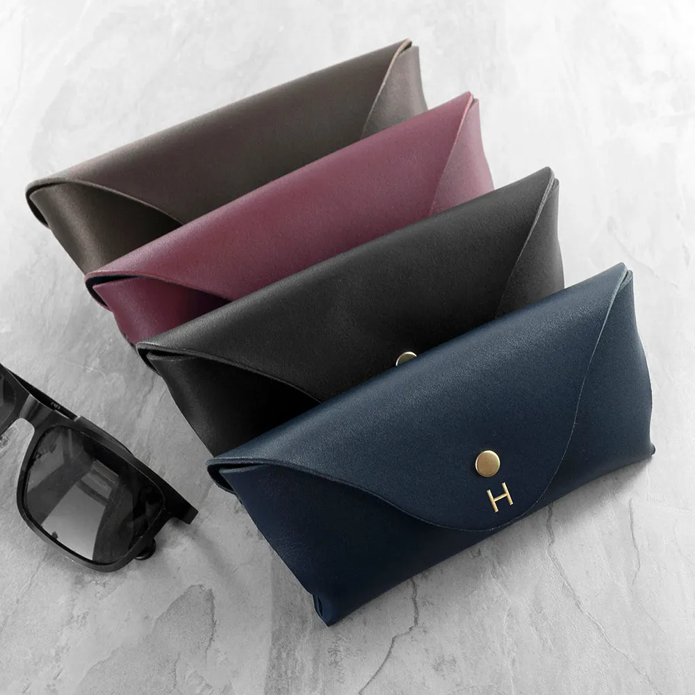 Personalised Origami Leather Glasses Case