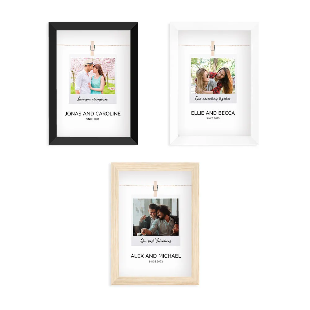 Personalised Valentine's Polaroid Print