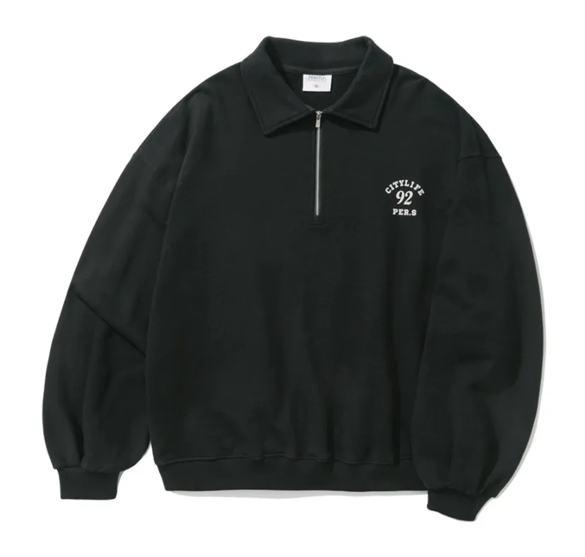 perstep  |[PERSTEP]★LIFE COLLAR SWEATSHIRTS