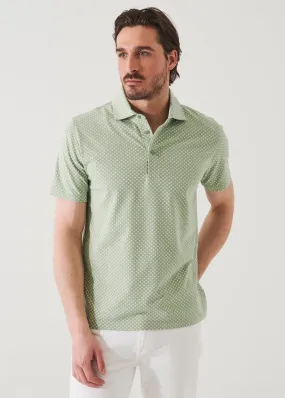 PIMA COTTON STRETCH PRINTED POLO