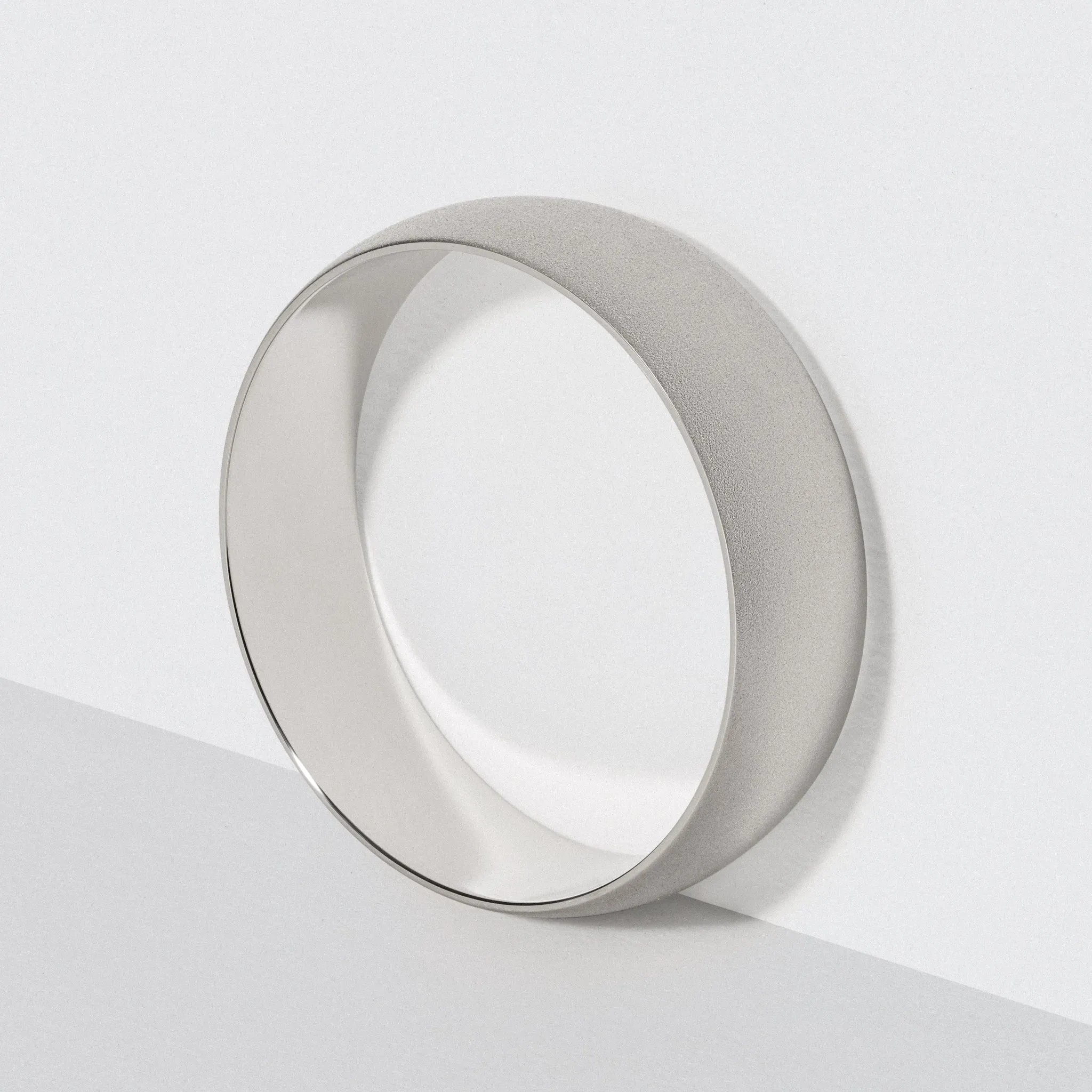 Platinum Classic Wedding Band - Matte 6mm