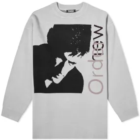 PLEASURES x New Order Low-Life Jacquard SweaterGrey