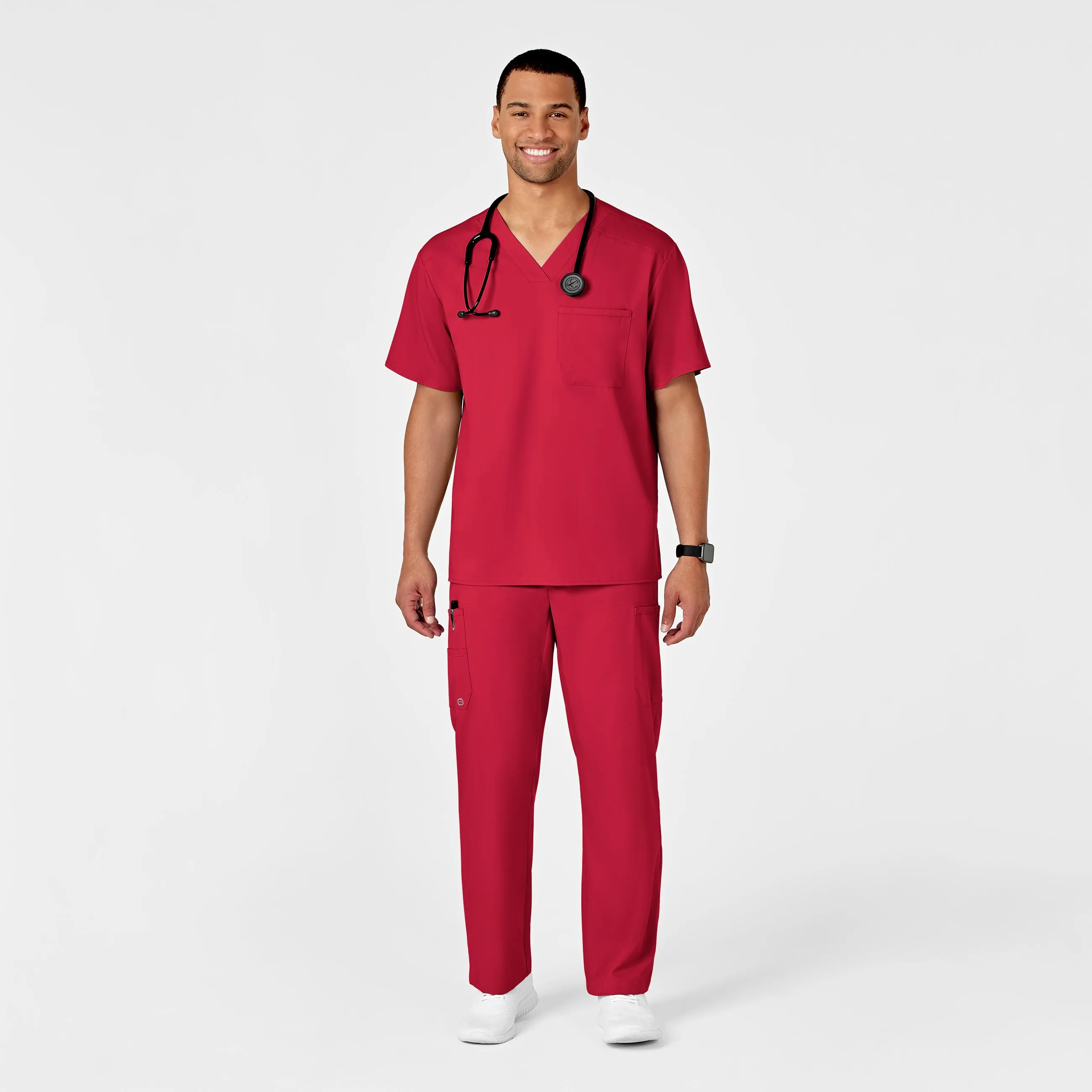 PRO Men's Cargo Scrub Pant - Red