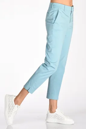 Pt Torino Pantalone New York Azzurro Donna