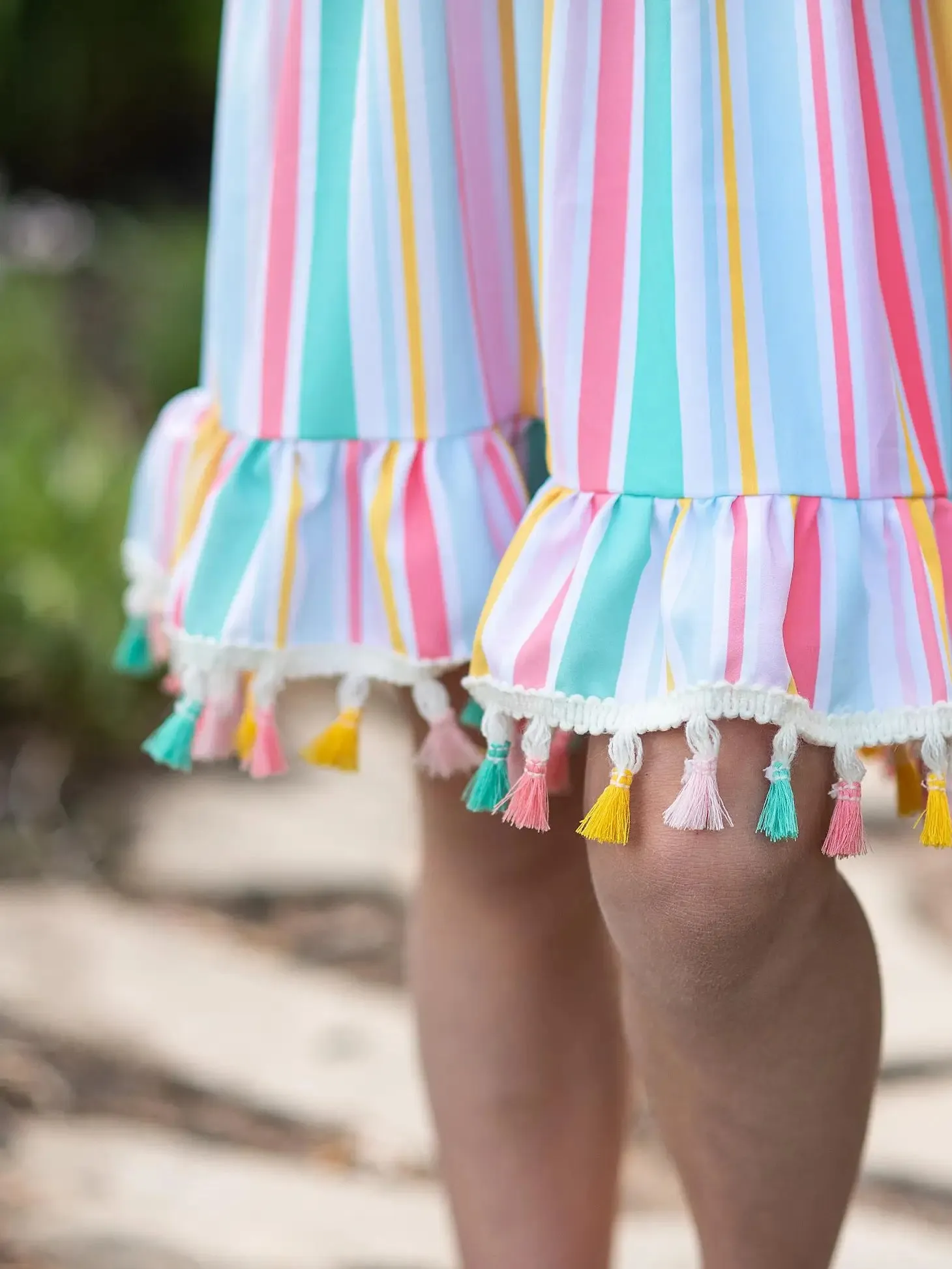 Rainbow Striped Dress