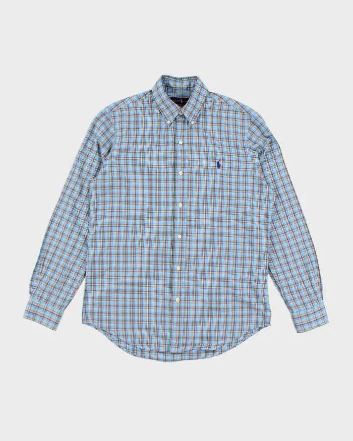 Ralph Lauren Blue Check Shirt - S