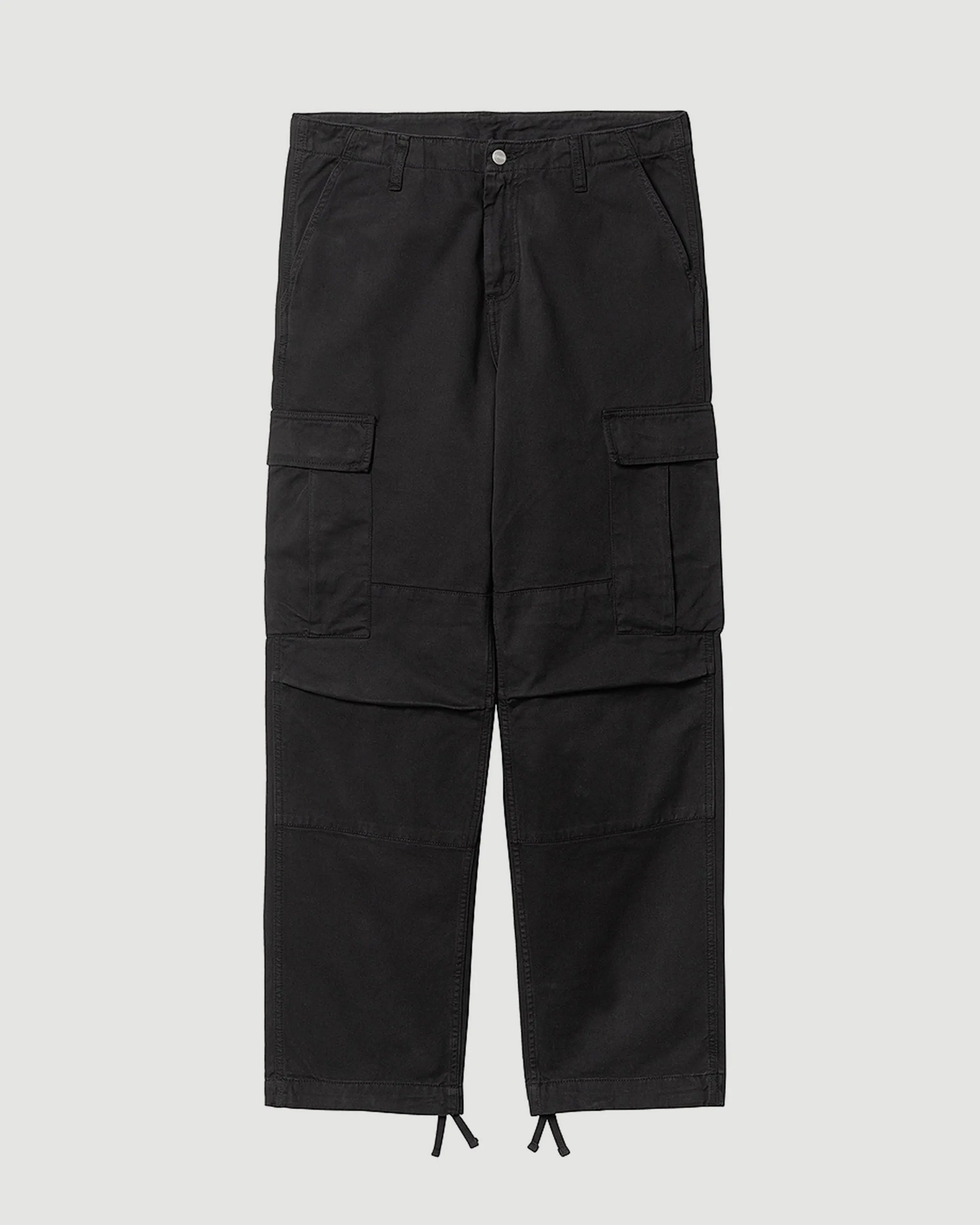 Regular Cargo Pant Black (Garment Dyed)