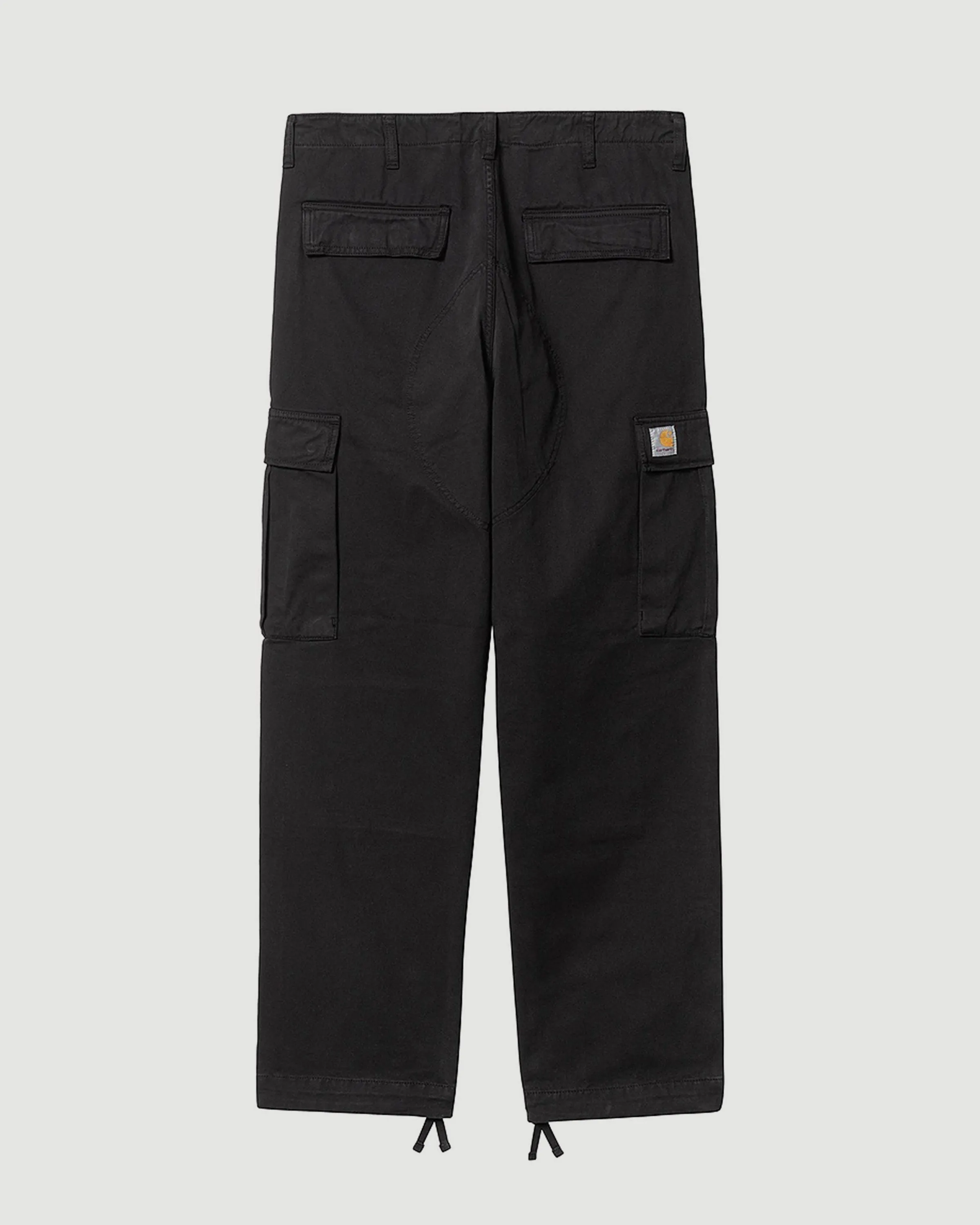 Regular Cargo Pant Black (Garment Dyed)