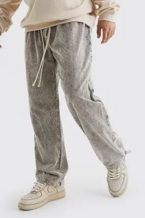 Relaxed Acid Wash Cord Pants