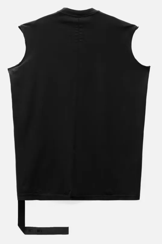 RICK OWENS  |Street Style Bi-color Plain Cotton Logo Designers Tanks