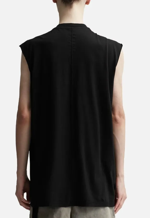 RICK OWENS  |Street Style Bi-color Plain Cotton Logo Designers Tanks