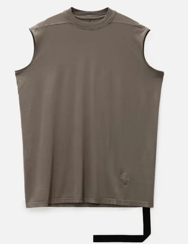 RICK OWENS  |Street Style Bi-color Plain Cotton Logo Designers Tanks