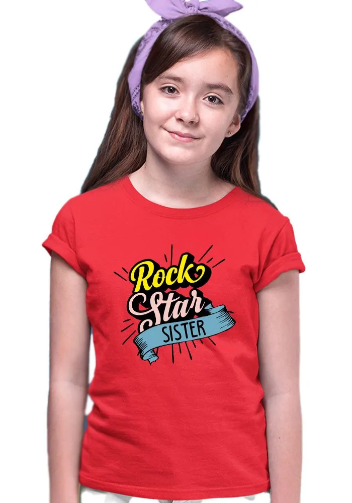 Rock Star Sister Sr Kids T-Shirt