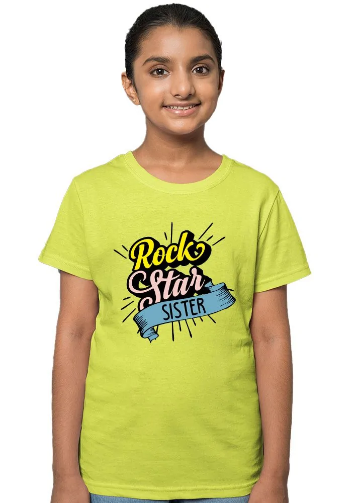 Rock Star Sister Sr Kids T-Shirt