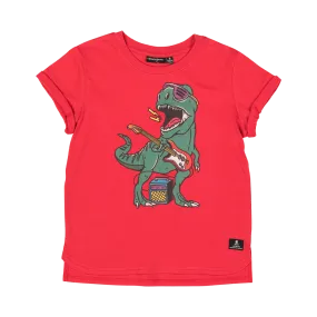 Rock Your Baby Rock Out Dino SS T-Shirt Boxy Fit