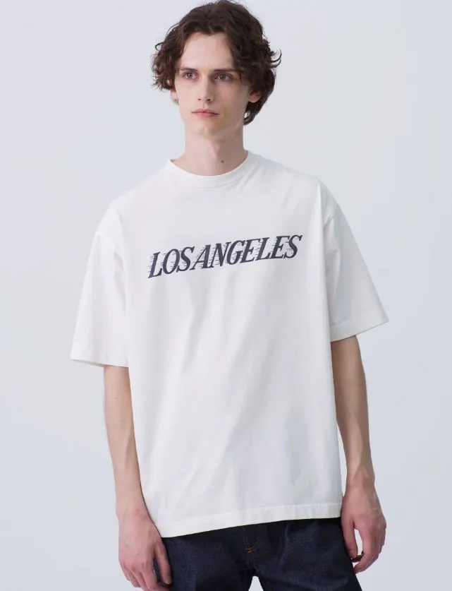 Ron Herman  |Crew Neck Street Style Plain Cotton Short Sleeves Logo