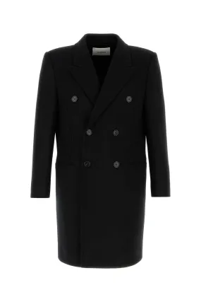 Saint Laurent Black Wool Coat