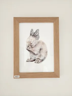 SALE - Framed 'Spring Cleaning' print, A4