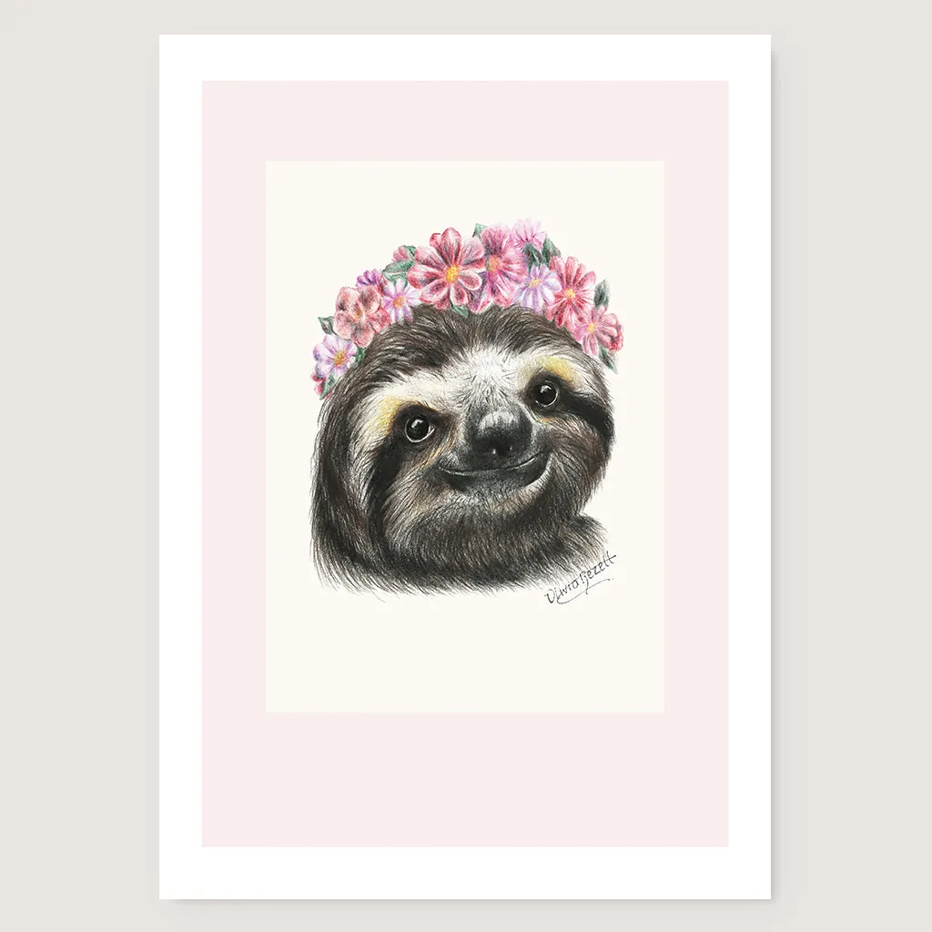 SALE - Sloth print A4