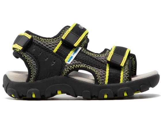 SANDALI GEOX BAMBINO STRADA   BLACK/FLUO YELLOW J1524A 014CE C9151