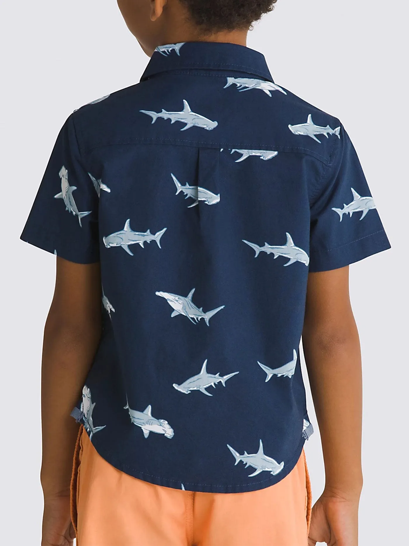 Shark Short Sleeve Buttondown Shirt (Boys 2-7)