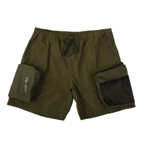 Shenron Olive Green Cargo Short