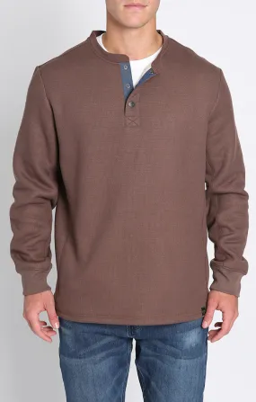 Sherpa Bonded Waffle Long Sleeve Henley