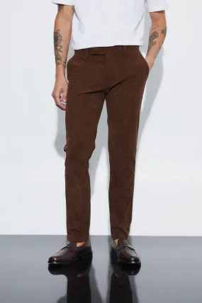 Skinny Fit Corduroy Dress Pants