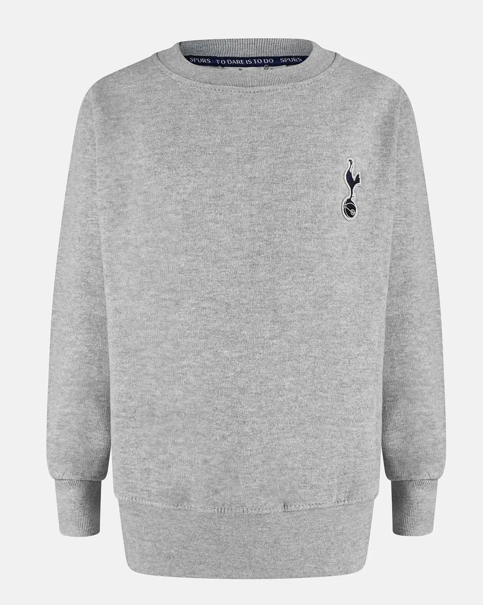 Spurs Kids Grey Essential Sweat Top