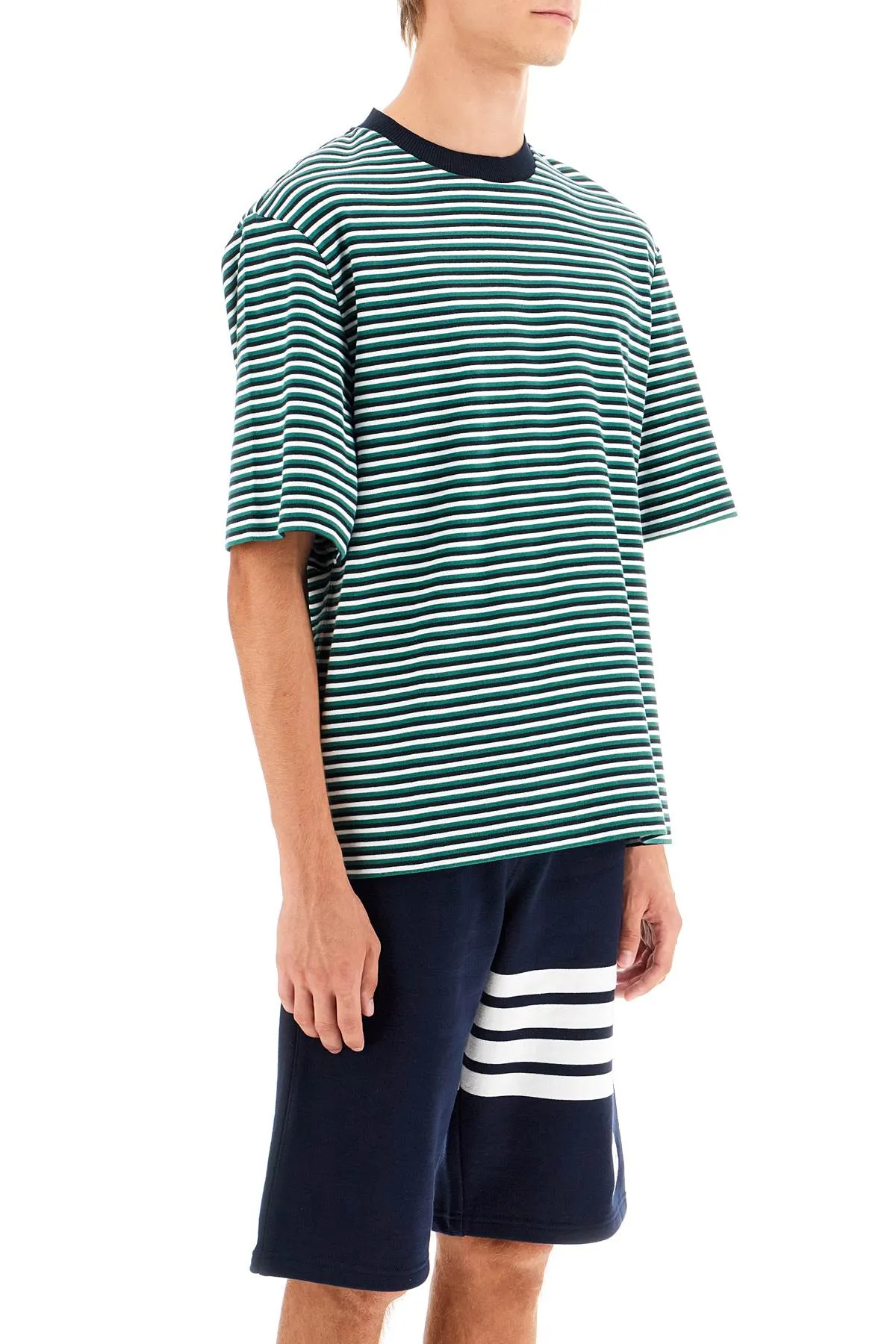 striped oversized jersey t-shirt