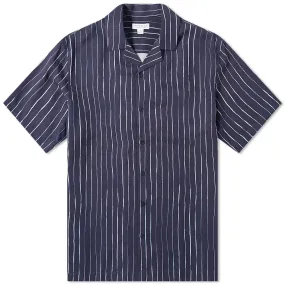 Sunspel Striped Vacation ShirtInky Stripe Navy