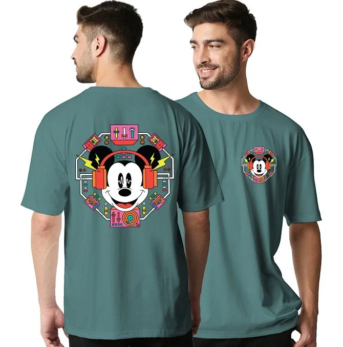 Techno Mickey Oversized T-Shirt