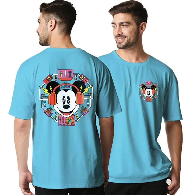 Techno Mickey Oversized T-Shirt