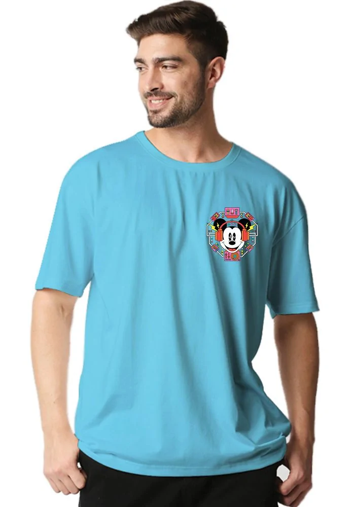 Techno Mickey Oversized T-Shirt