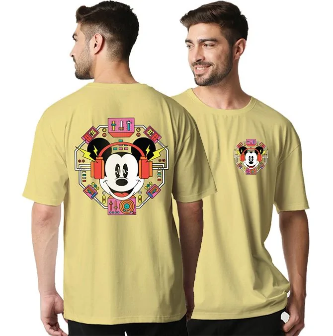 Techno Mickey Oversized T-Shirt