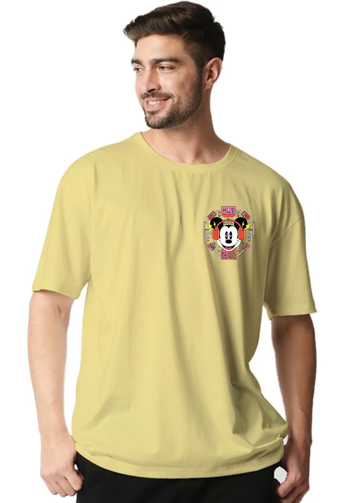 Techno Mickey Oversized T-Shirt