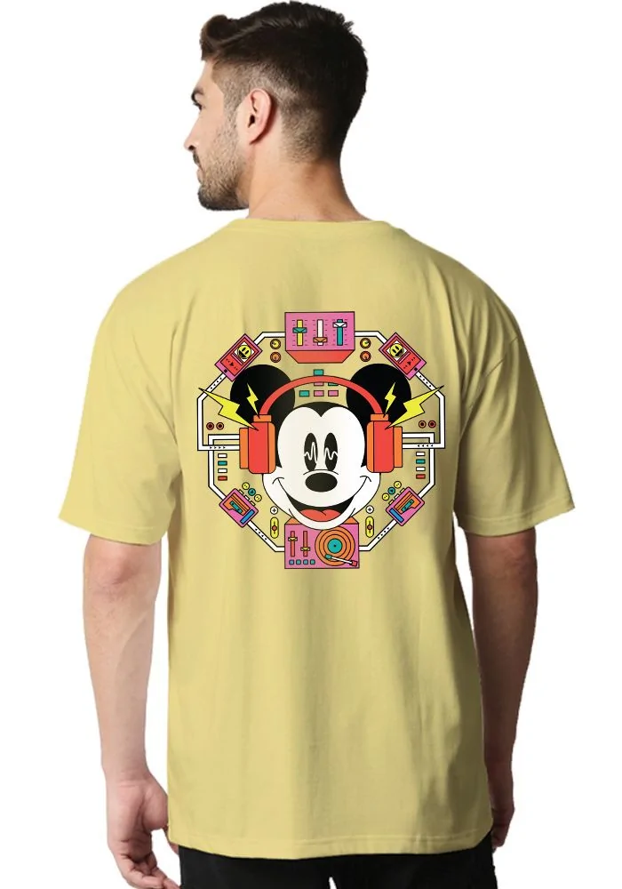 Techno Mickey Oversized T-Shirt