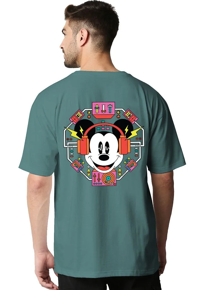 Techno Mickey Oversized T-Shirt