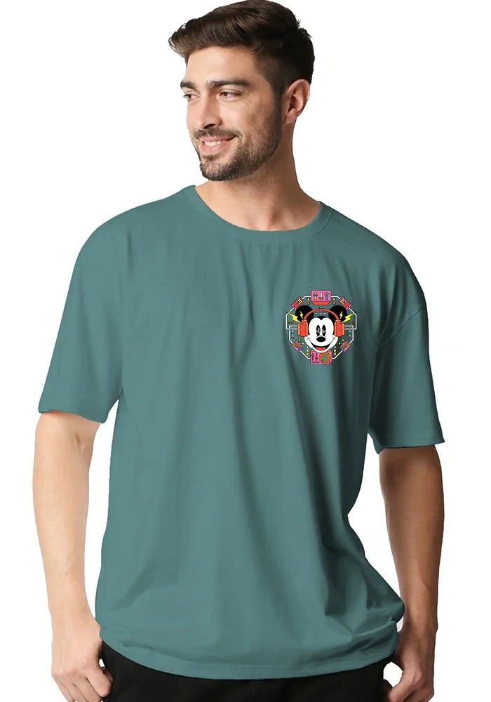 Techno Mickey Oversized T-Shirt