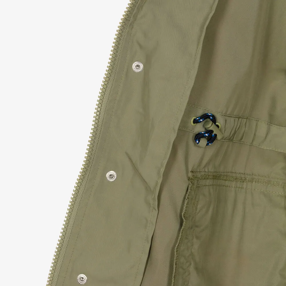 Teen Boys Khaki Green Parka Coat