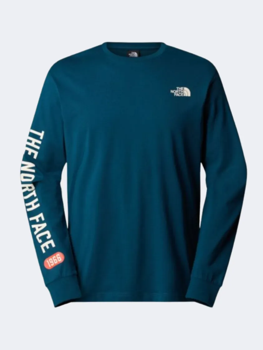 The North Face Varsity Graphic Men Lifestyle Long Sleeve Midnight Petrol