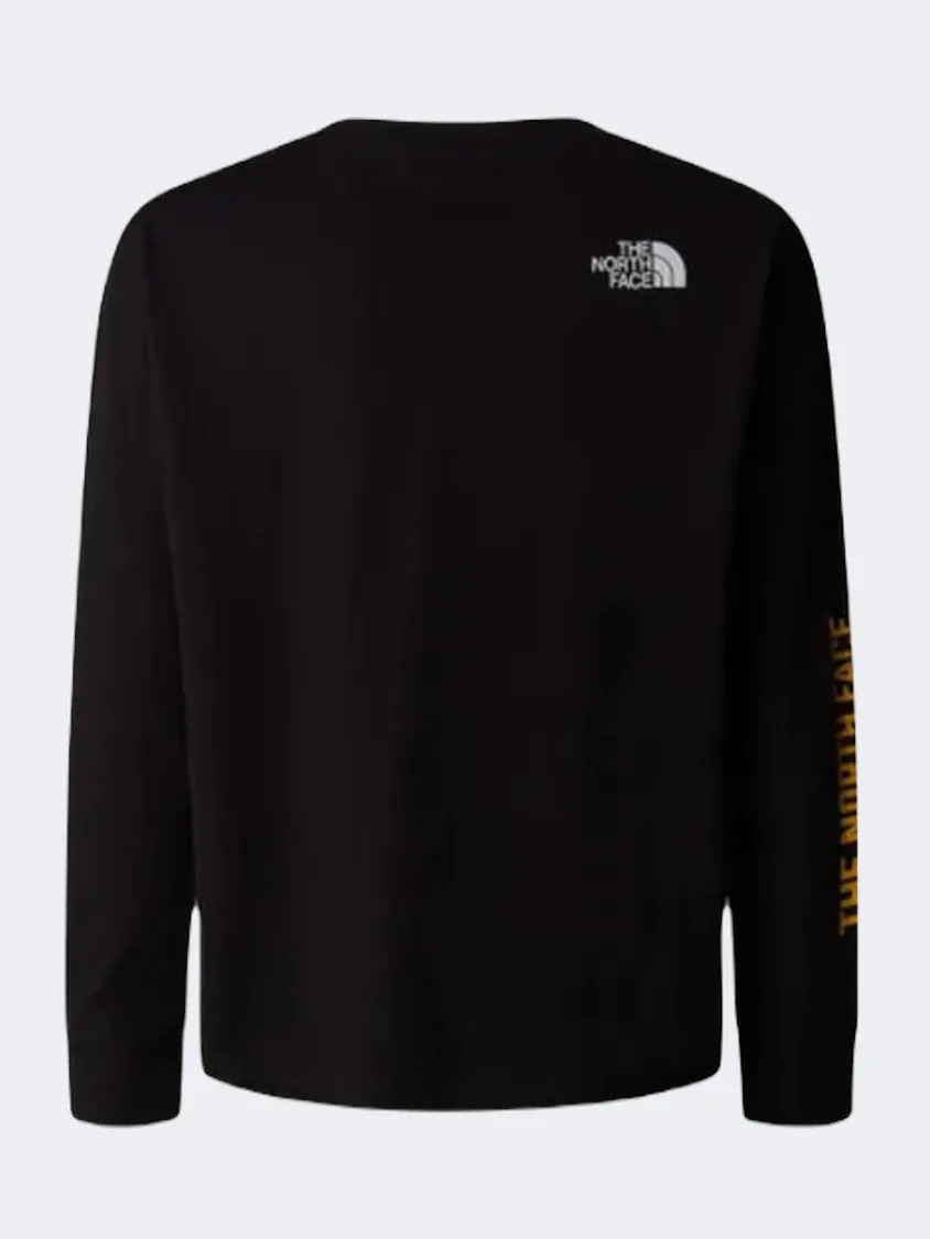 The North Face Varsity Graphic Oversized Kids Lifestyle Long Sleeve Black