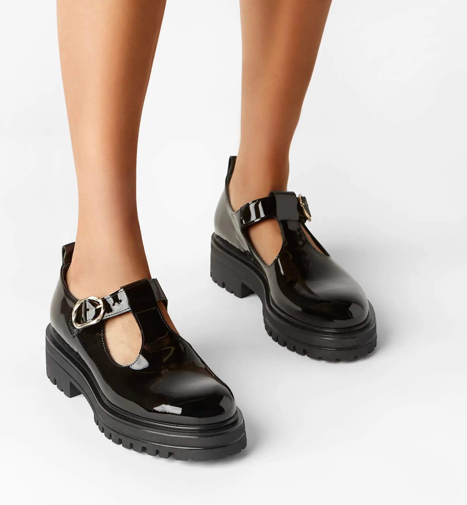 THEO MARY JANE PATENT LEATHER LOAFER