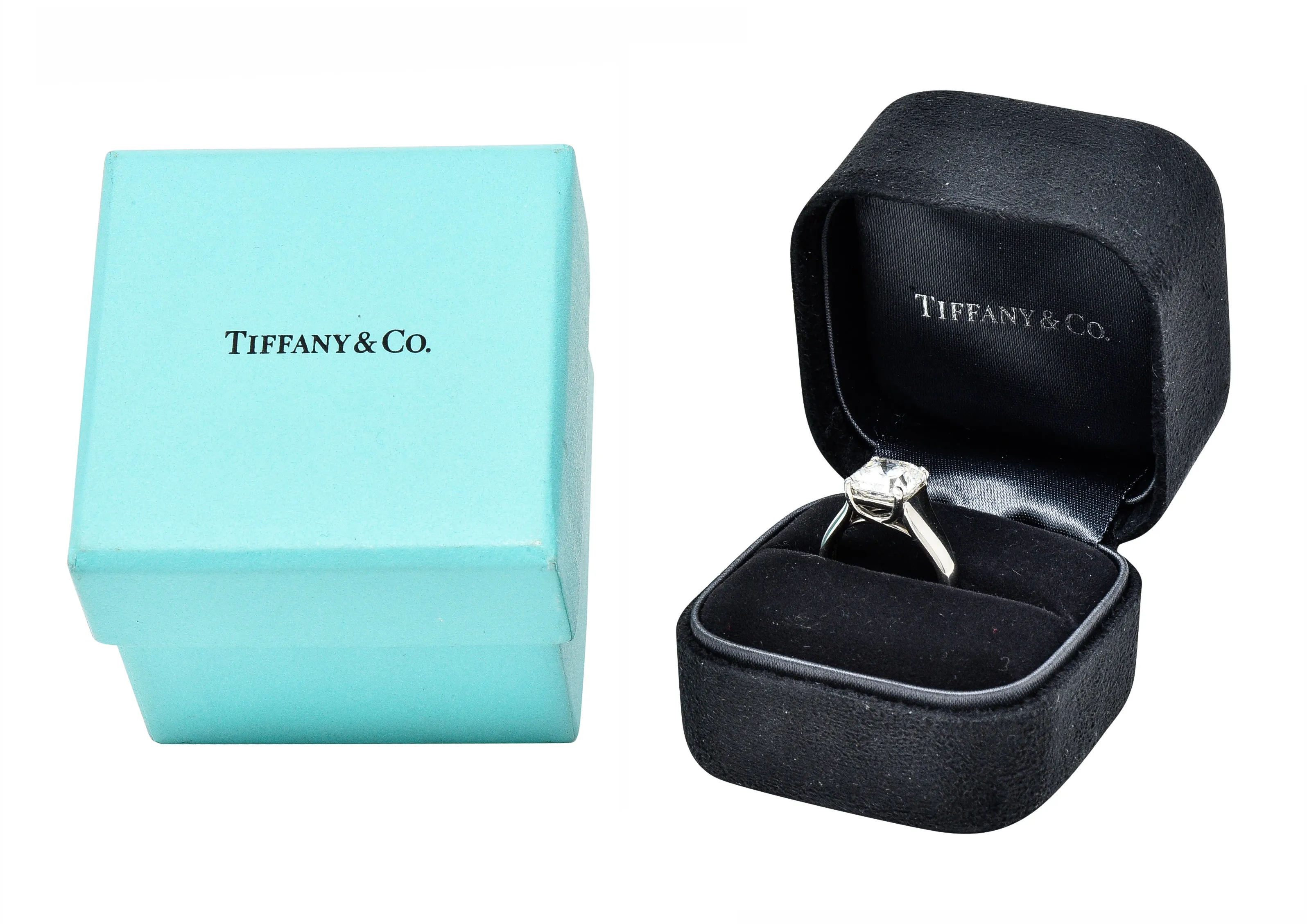 Tiffany & Co. 3.06 CTW Lucida Cut Diamond Platinum Solitaire Vintage Engagement Ring GIA