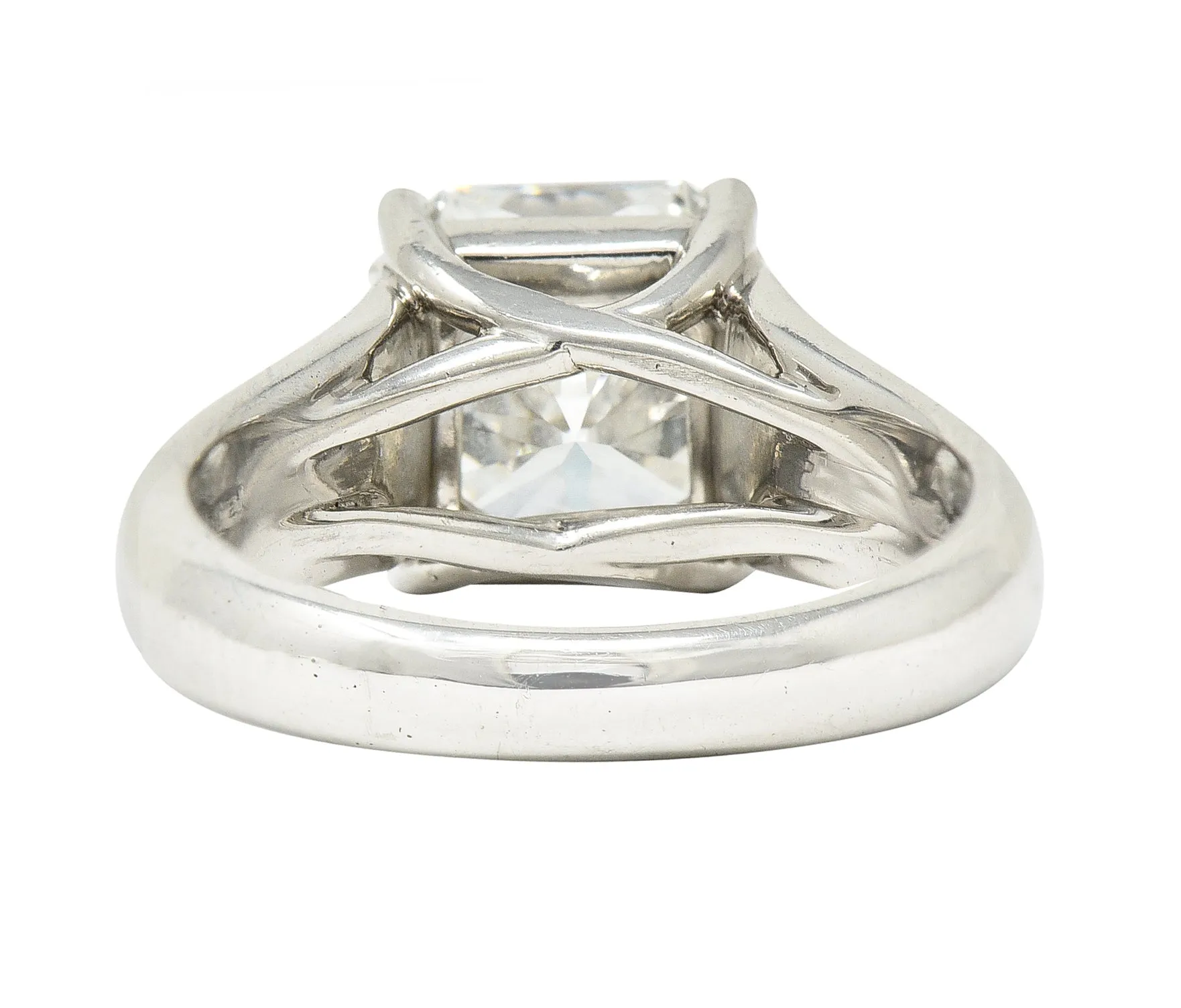 Tiffany & Co. 3.06 CTW Lucida Cut Diamond Platinum Solitaire Vintage Engagement Ring GIA