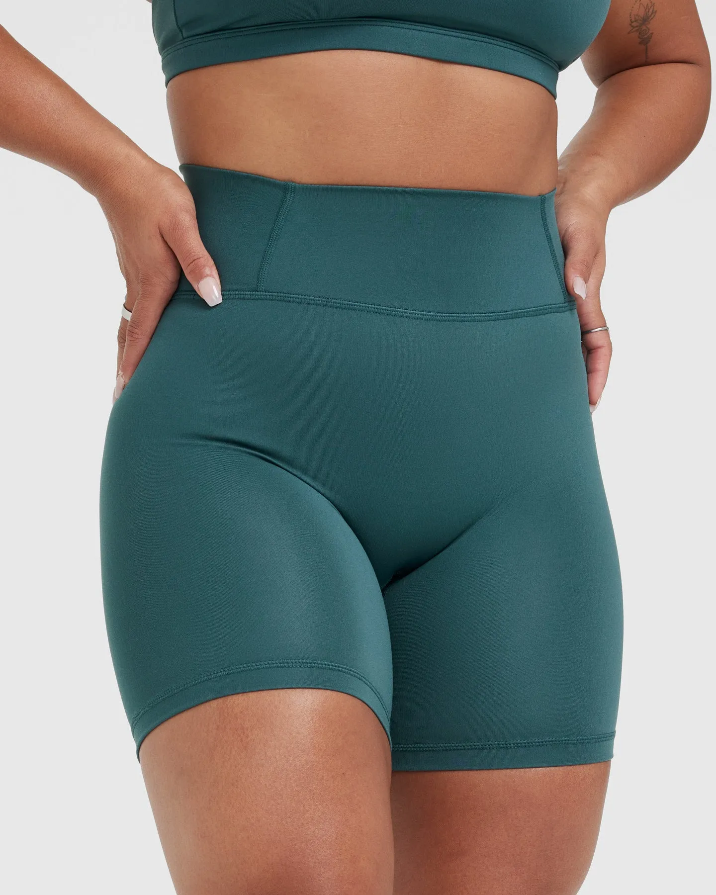 Timeless High Waisted Shorts | Marine Teal